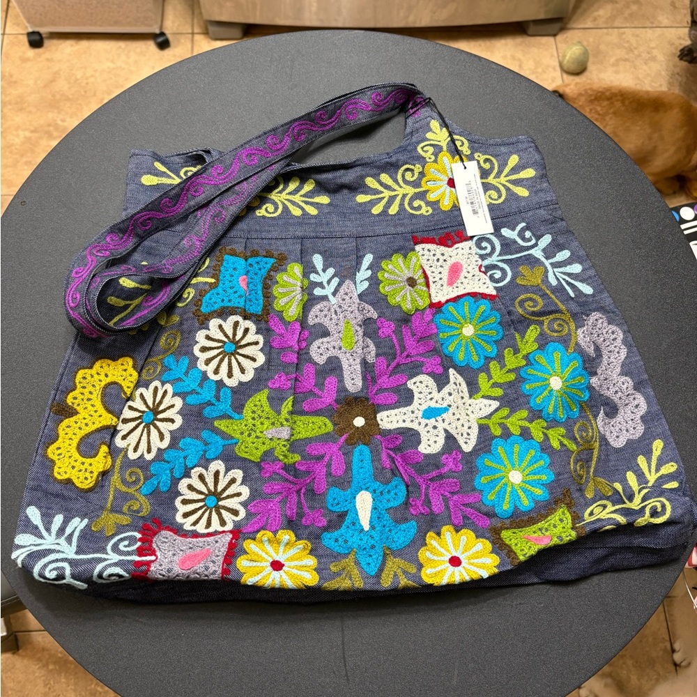 Colorful Embroidered Women's Bag